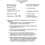Gas Laws Worksheet New Or Gas Laws Worksheet 1 Answer Key