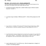 Gaylussac Worksheetproblems Intended For Gas Laws Practice Problems Worksheet Answers