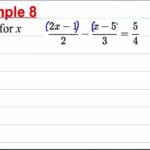 Gcse Maths Revision Solving Linear Equations 2 Involving Worksheets Throughout Solving Linear Equations Worksheet