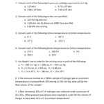 General Gas Laws And Boyle's Law Practice Problems In Gas Laws Practice Problems Worksheet Answers