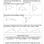 Geometry Notes Name 55 Use Inequalities In One Triangle With Regard To Triangle Inequality Worksheet