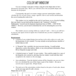 Geometry Project Pertaining To Stained Glass Blueprints Math Worksheet