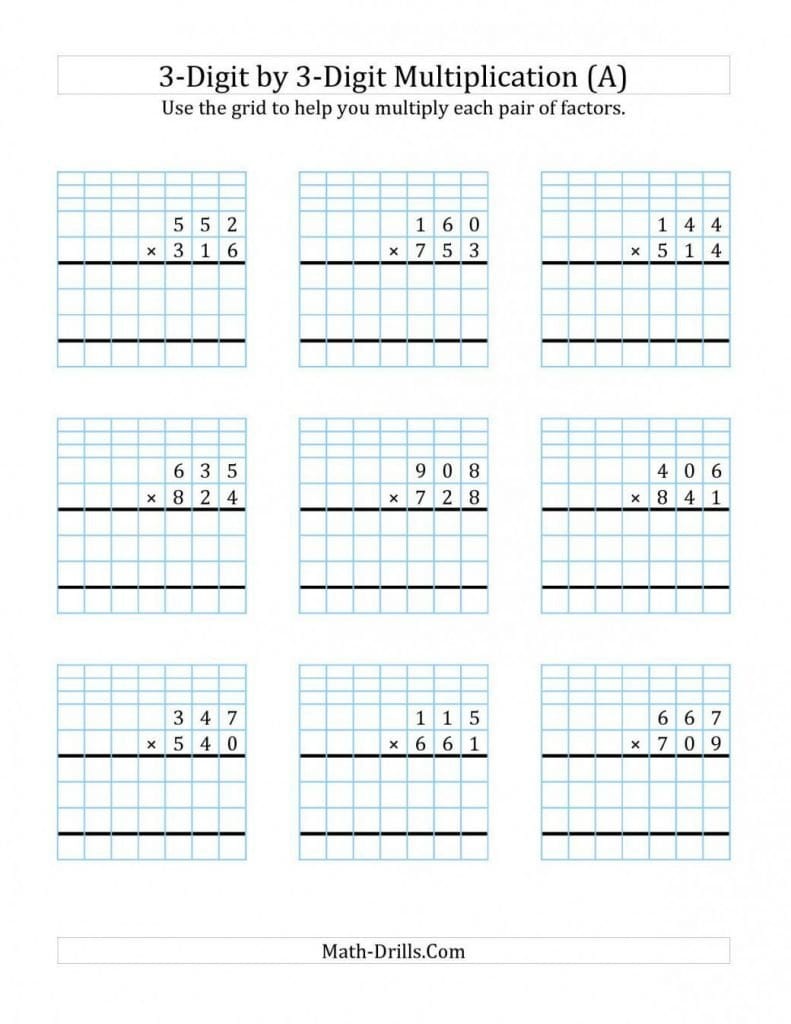 Getting The Best Box Method Multiplication Worksheet  Medium Is Themess Pertaining To Box Method Multiplication Worksheet