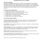 Goalsetting And Selfconfidence Worksheetspdf Pages 1  4  Text Throughout Challenging Negative Thoughts Worksheet