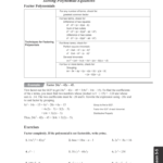 Grade 11 Part 3 Throughout Solving Polynomial Equations Worksheet Answers