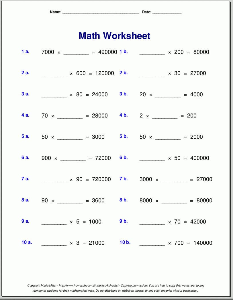 Grade 4 Multiplication Worksheets Also 7Th Grade Order Of Operations Worksheet Pdf