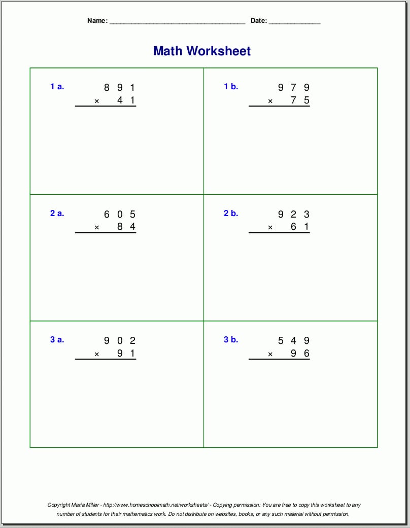 Grade 5 Multiplication Worksheets Along With 2 Digit By 2 Digit Multiplication Worksheets Pdf