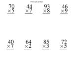 Grade 5 Multiplication Worksheets Of 2 Digit Numbers With 2 Digit By 2 Digit Multiplication Worksheets Pdf