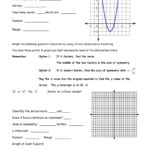 Graphing Quadratics Review Worksheet Name  Wikispaces Pages 1  4 Or Graphing Quadratics Review Worksheet