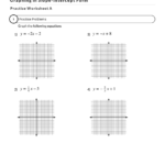 Graphing Slope Intercept Form  Mathcation For Graphing Slope Intercept Form Worksheet
