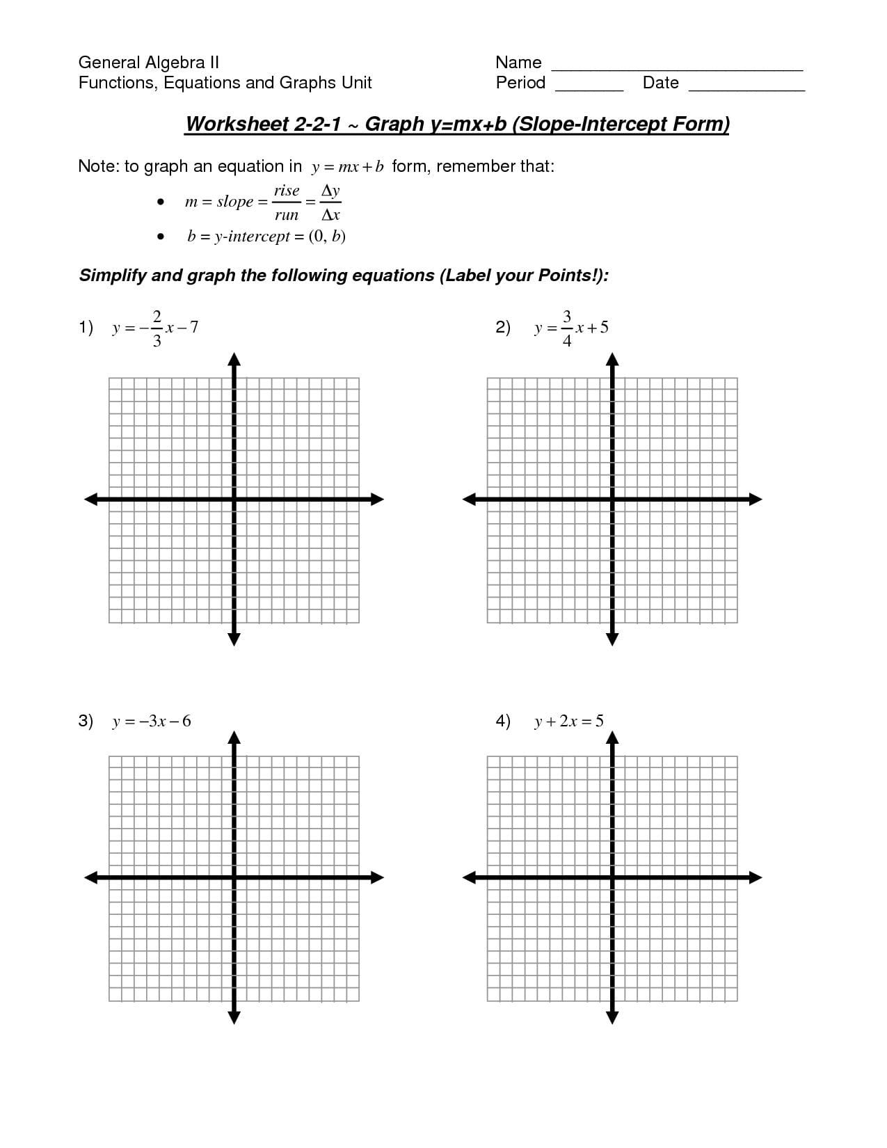 Graphing Using Intercepts Worksheet Answers  Briefencounters With Graphing Using Intercepts Worksheet Answers