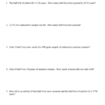 Halflife Practice Worksheet With Regard To Half Life Practice Worksheet Answers