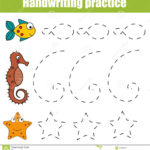 Handwriting Practice Sheet Educational Children Game Printable Along With Los Animales Printable Worksheets