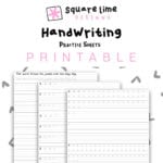 Handwriting Practice Sheets Uppercase  Lowercase  Etsy And Handwriting Improvement Worksheets For Adults Pdf