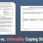 Healthy Vs Unhealthy Coping Strategies Worksheet  Therapist Aid Within Coping Skills Worksheets For Youth