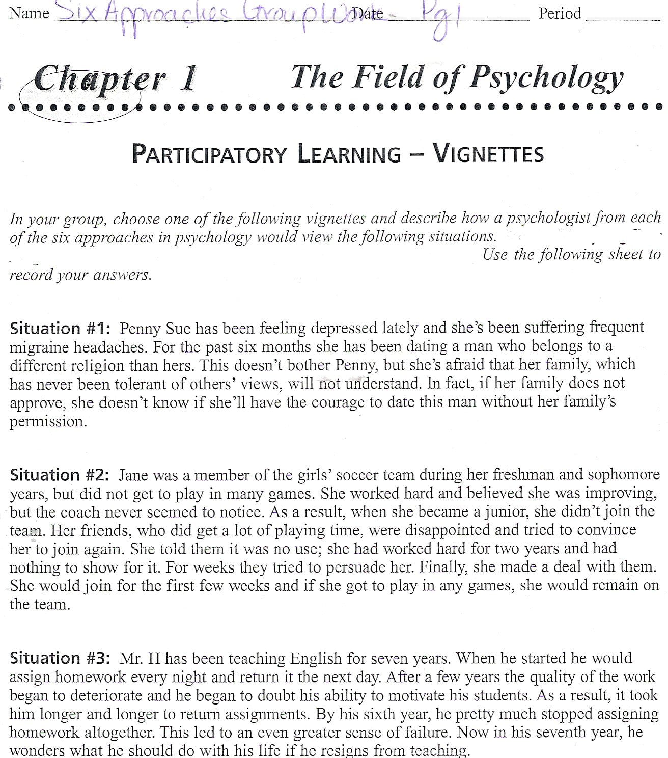 High School Psychology Worksheets As Well As Sports Psychology Worksheets