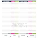 Home Budget Planner Worksheet Fillable Personal Finance  Etsy Intended For Home Budget Planning Worksheets