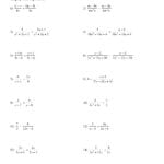 Homework Help Simplifying Rational Expressions – Pertaining To Algebra 2 Worksheets With Answer Key