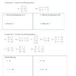 Honors Algebra Ii Matrix Review Worksheet Inside Algebra 2 Worksheet Answers