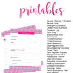 Household Binder Free Printables  Sarah Titus Within Free Printable Home Organization Worksheets