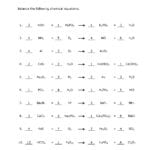 How To Balance Equations  Printable Worksheets And Chapter 7 Worksheet 1 Balancing Chemical Equations
