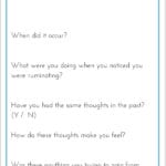 How To Stop Ruminating With Mindful Practice  Ybtt Within Ruminating Thoughts Worksheet
