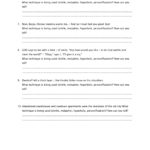 Identifying Figurative Language – Worksheet 1 Pages 1  3  Text For Figurative Language Worksheet 1