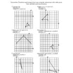 Identifying Transformations Worksheet Transformation Worksheets 8Th Within Rotations Practice Worksheet