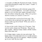 Impressive High School Basic Math Word Problems Printable Worksheets For 6Th Grade Math Word Problems Worksheets Pdf