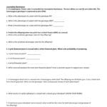 Incomplete And Codominance Worksheet Regarding Codominance Incomplete Dominance Worksheet Answers