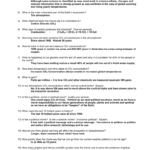 Inconvenient Truth Focus Questions In An Inconvenient Truth Worksheet Answers