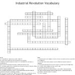 Industrial Revolution Vocabulary Crossword  Wordmint And Industrialization Vocabulary Worksheet