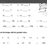 Integers Worksheet Grade 7 The Best Worksheets Image Collection Regarding Integers Worksheet Grade 7