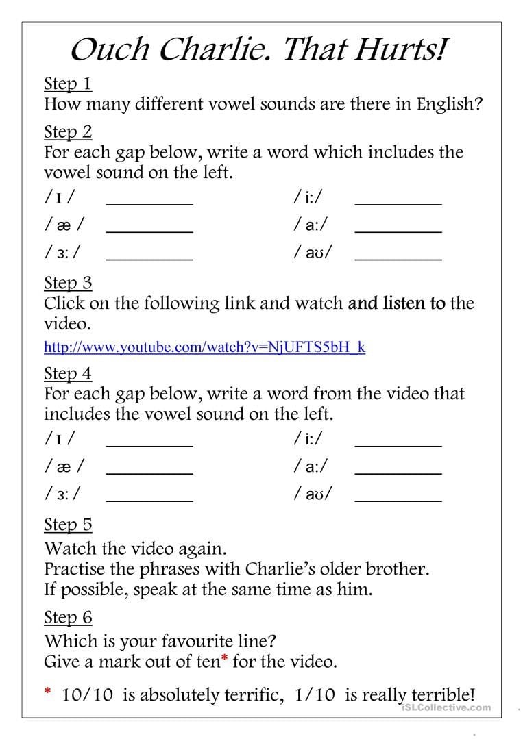 Introduction To Phonemic Script  Vowel Types Worksheet  Free Esl With Mark The Vowels Worksheet