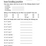 Ionic Bonding Practice With Regard To Ionic Bonding Practice Worksheet