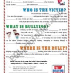 Key Informaton About Bullying  Esl Worksheetalex076 For Worksheets On Bullying For Elementary Students