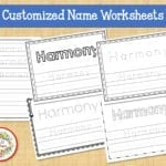 Kids Name Tracing Worksheet Learn To Write Learn To Write  Etsy Together With Custom Name Tracing Worksheets