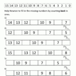 Kindergarten Counting Worksheet  Sequencing To 15 And Math Counting Worksheets