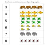 Kindergarten Matching Worksheets For Kindergarten Preschool Math With Regard To Preschool Matching Worksheets