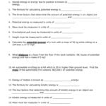 Kinetic And Potential Energy Worksheet Answers  Soccerphysicsonline Together With Energy Calculations Worksheet