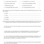 Kinetic And Potential Energy Ws 2 In Kinetic Energy And Potential Energy Worksheet