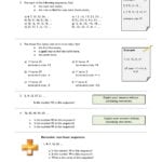 Ks3  Sequences – Term To Term  Teachit Maths In Introduction To Sequences Worksheet