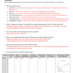 Lab  Human Population Growth Answer Key With Regard To Population Growth Worksheet Answers