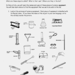 Laboratory Equipment Worksheet Math Worksheets Common Answers With Lab Equipment Worksheet
