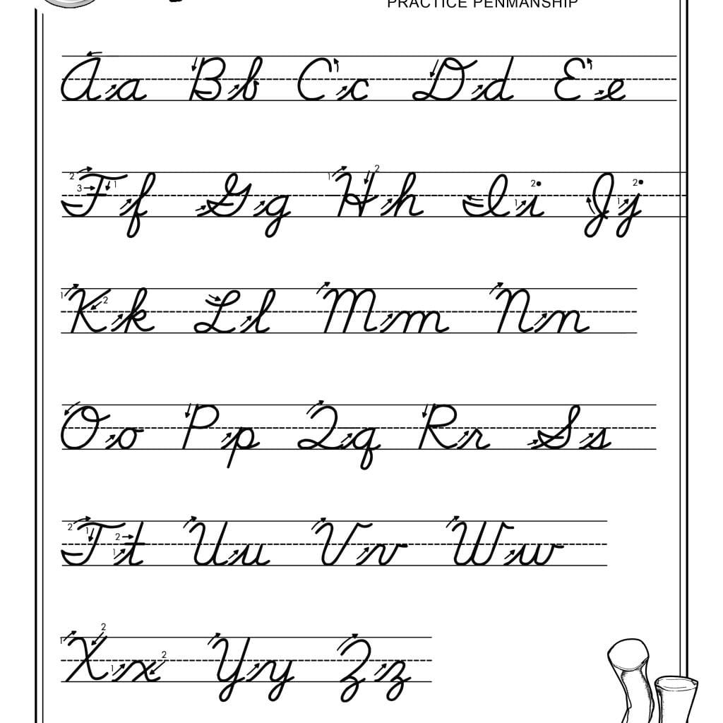 Large Cursive Letters To Print  M3U8 With Regard To Abc Cursive Worksheets