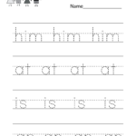Learn Spelling Worksheet  Free Kindergarten English Worksheet For Kids Within Learning English For Kids Worksheets