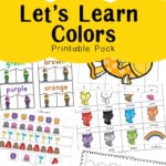 Learning Colors With Fun Color Themed Printable Worksheets  Fun Along With Learning Colors Worksheets