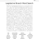 Legislative Branch Word Search  Wordmint With Regard To Worksheet The Legislative Branch Answer Key