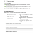 Lesson 21 Worksheet Regarding Economics Worksheet Answers