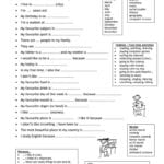 Let Me Introduce Myself Worksheet  Free Esl Printable Worksheets With Regard To All About Me Worksheet Middle School Pdf